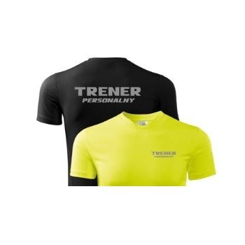 TRENER PERSONALNY siłownia koszulka termoaktywna żółta lub czarna